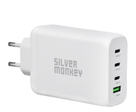 Silver Monkey Ładowarka sieciowa GaN 130W USB-C PD + USB 3.0 QC - 1065080 - zdjęcie 2